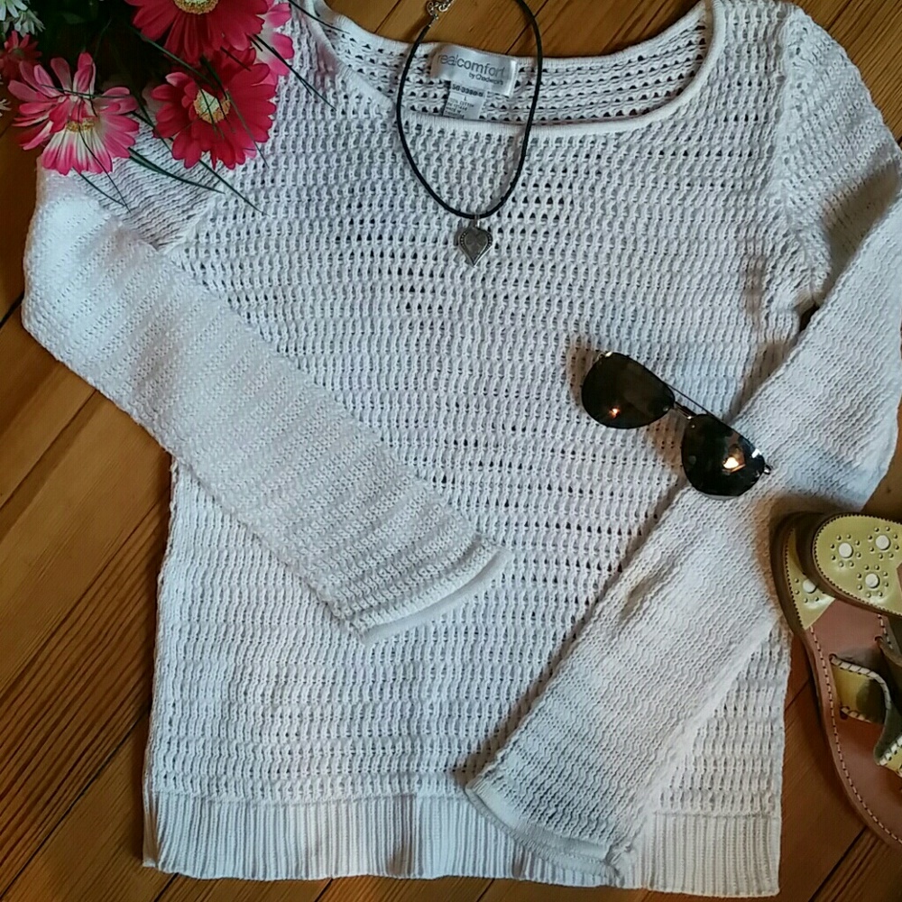 Loose Weave Cotton Sweater
